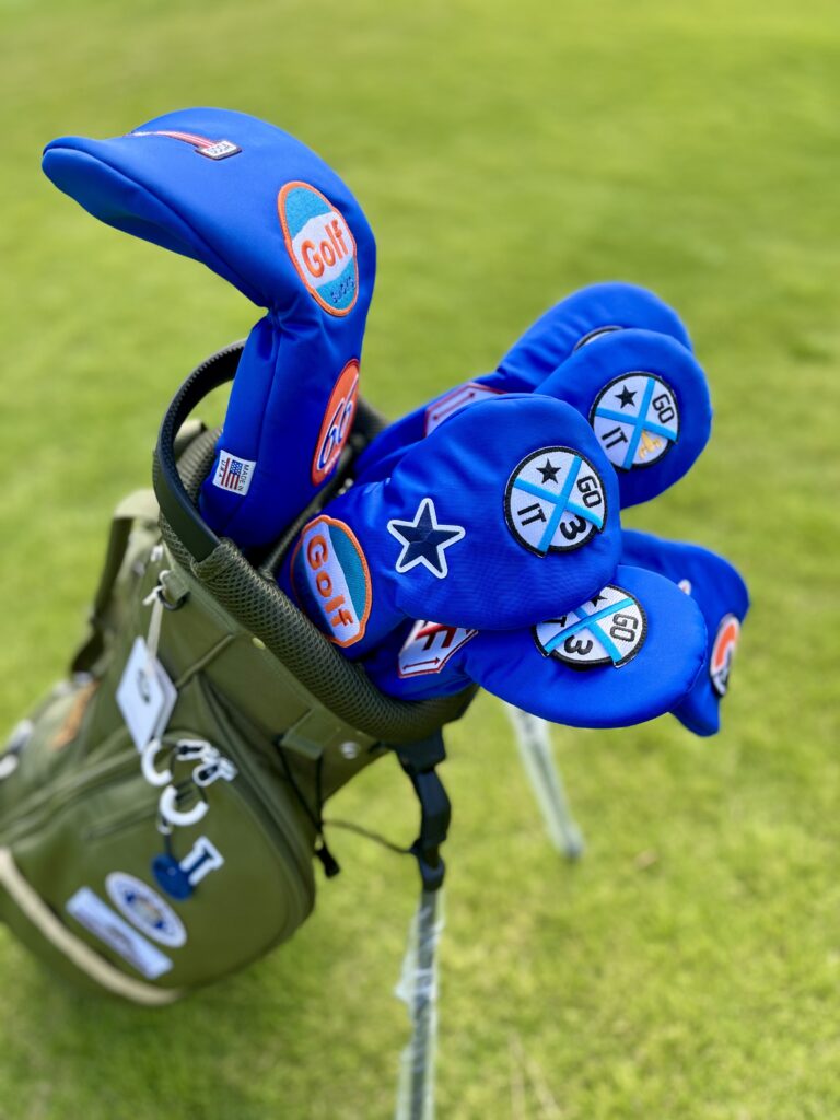 イエローロブスターヘッドカバー、ブルーと合わせて見ました!