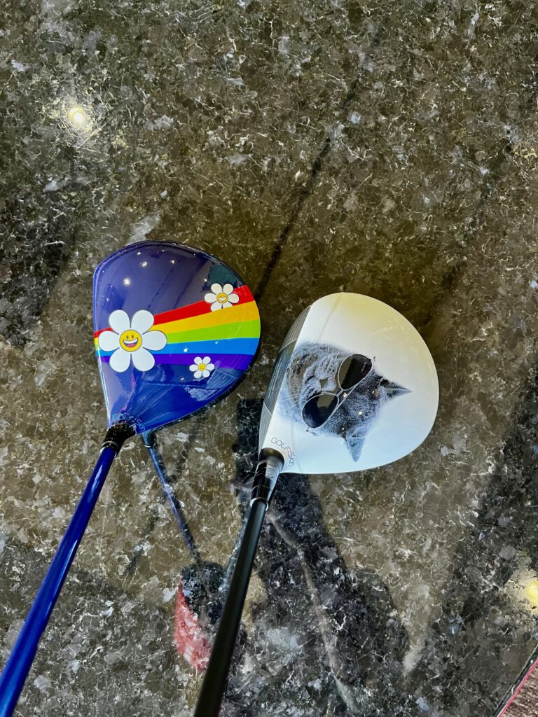 ドライバーをキュートにカスタムしました。