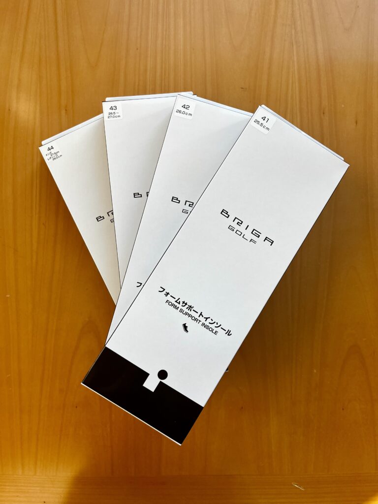 ブリガゴルフ  フォームサポートインソールです。